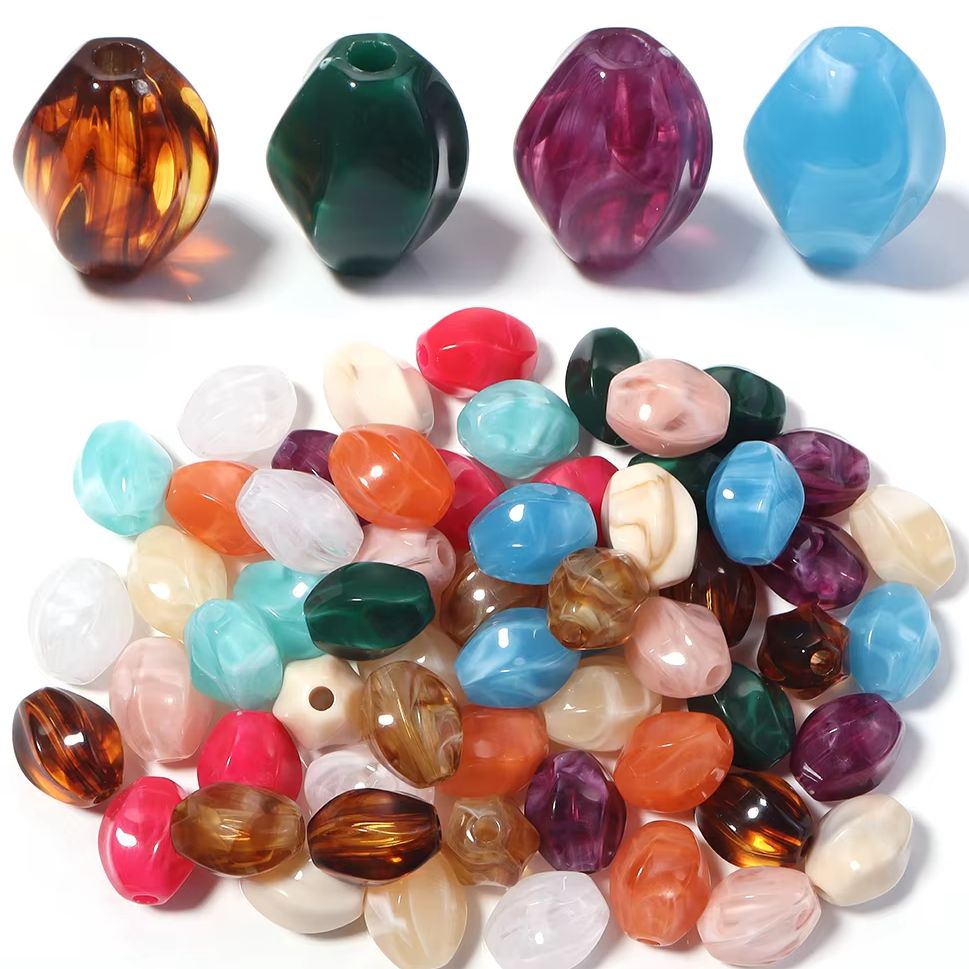 10 قطع من الخرز الأكريليك غير  - مراجعة Jewelry Making Gemstones وسعره